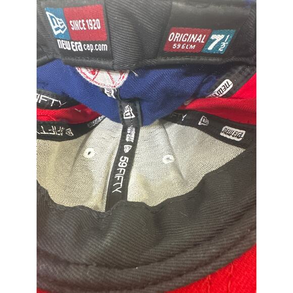 New Era 59 Fifty NBA Hat 76ers Cap Size 7.5 Fitted Pinwheel - Picture 3 of 8